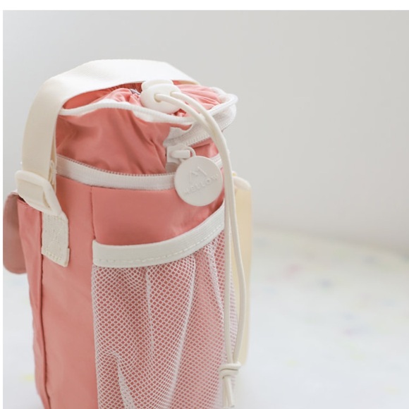 Back to school sales- BNWT Cute Mellow Sip Buddy Water Bottle Bag - Bunny - Picture 8 of 11